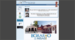 Desktop Screenshot of lasagradafamilia.org.ar