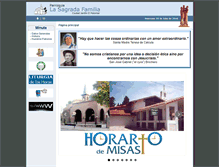 Tablet Screenshot of lasagradafamilia.org.ar
